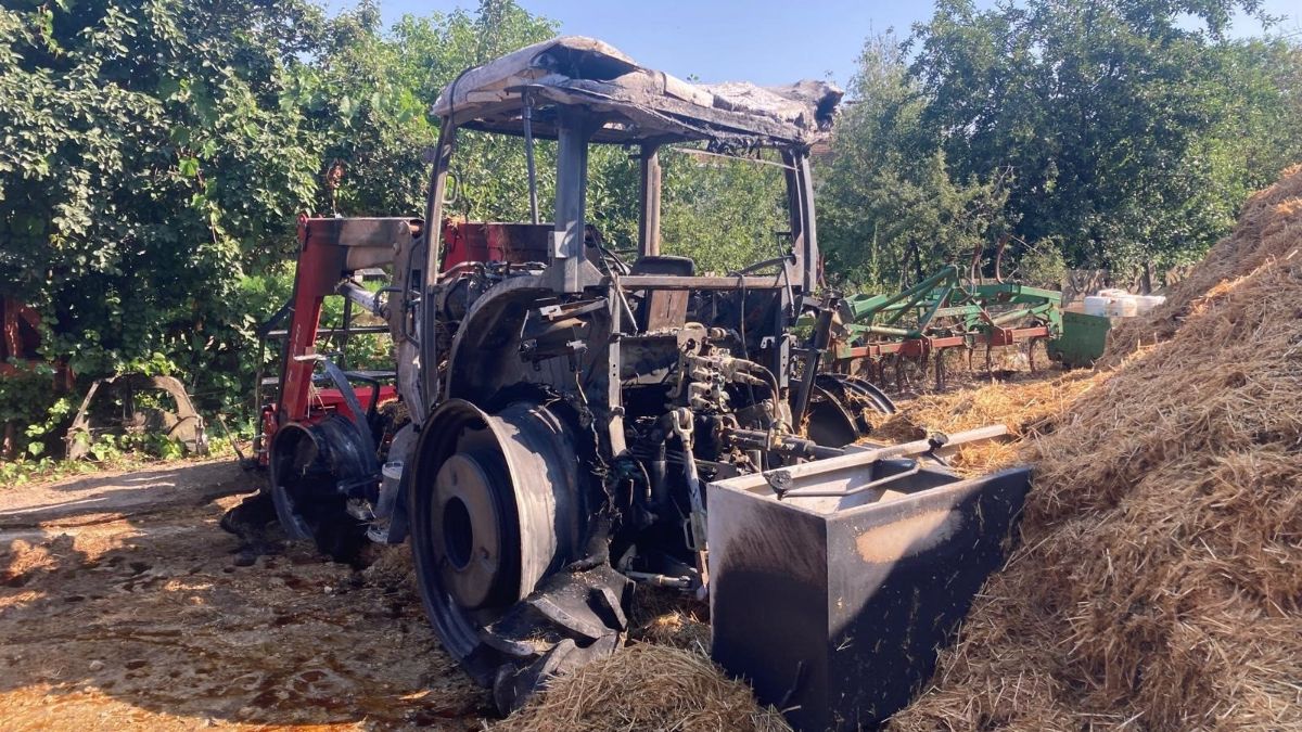 Tekirdağ’da traktör yangını: 1 yaralı
