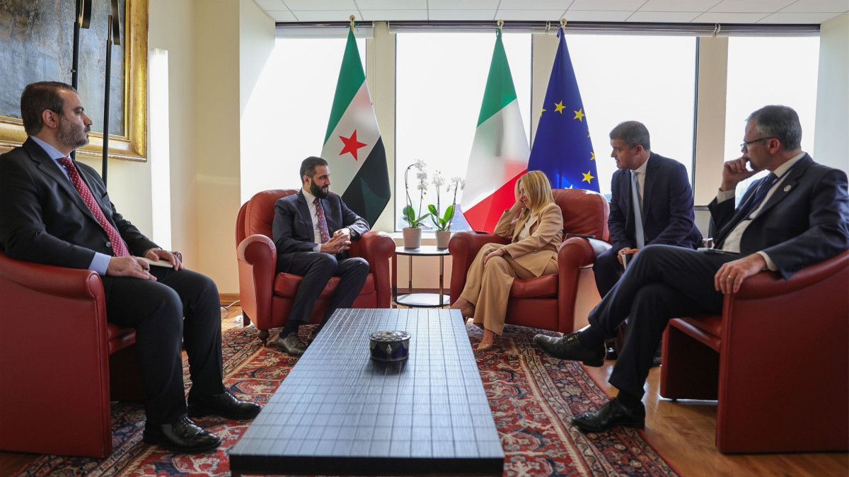 Ahmed Şara, ABD’de İtalya Başbakanı Meloni ile bir araya geldi