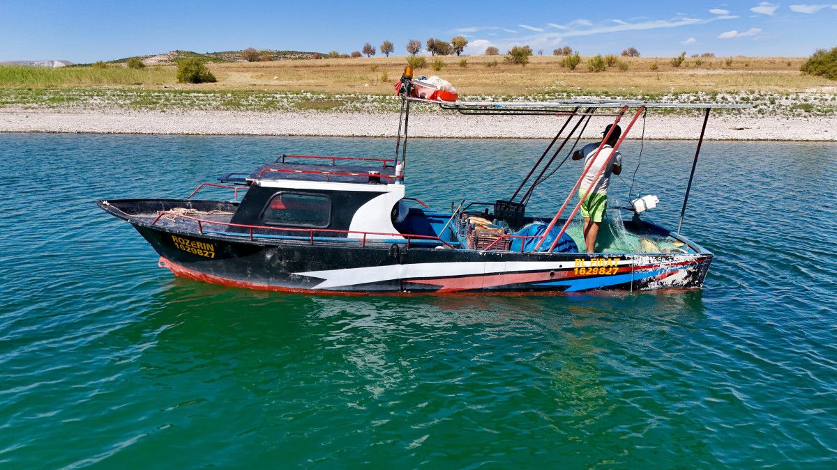 Tunceli’de gölden balık avlayarak ayda 200 bin TL kazanıyor