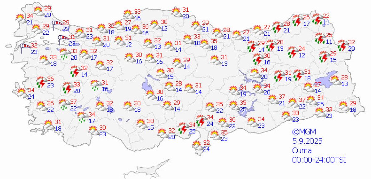 Türkiye hafta sonu yağışlı havanın etkisi altına girecek