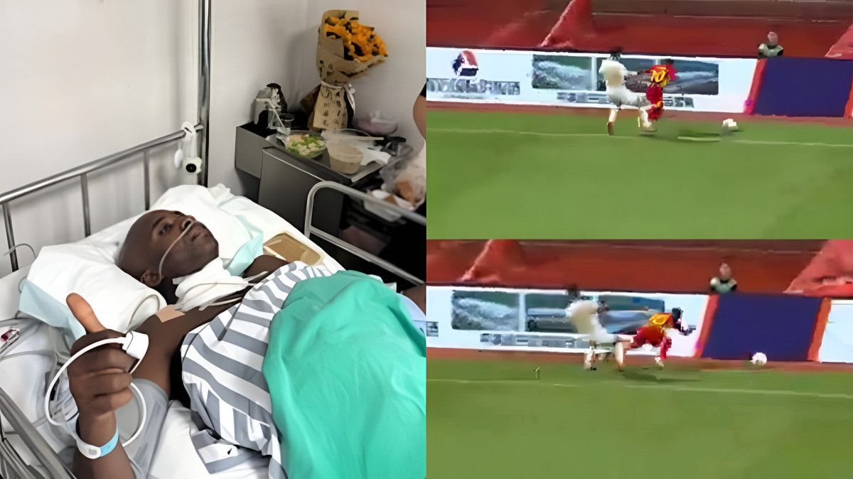 Çin Ligi’nde korkutucu anlar: Futbolcu kafasını reklam panosuna çarptı