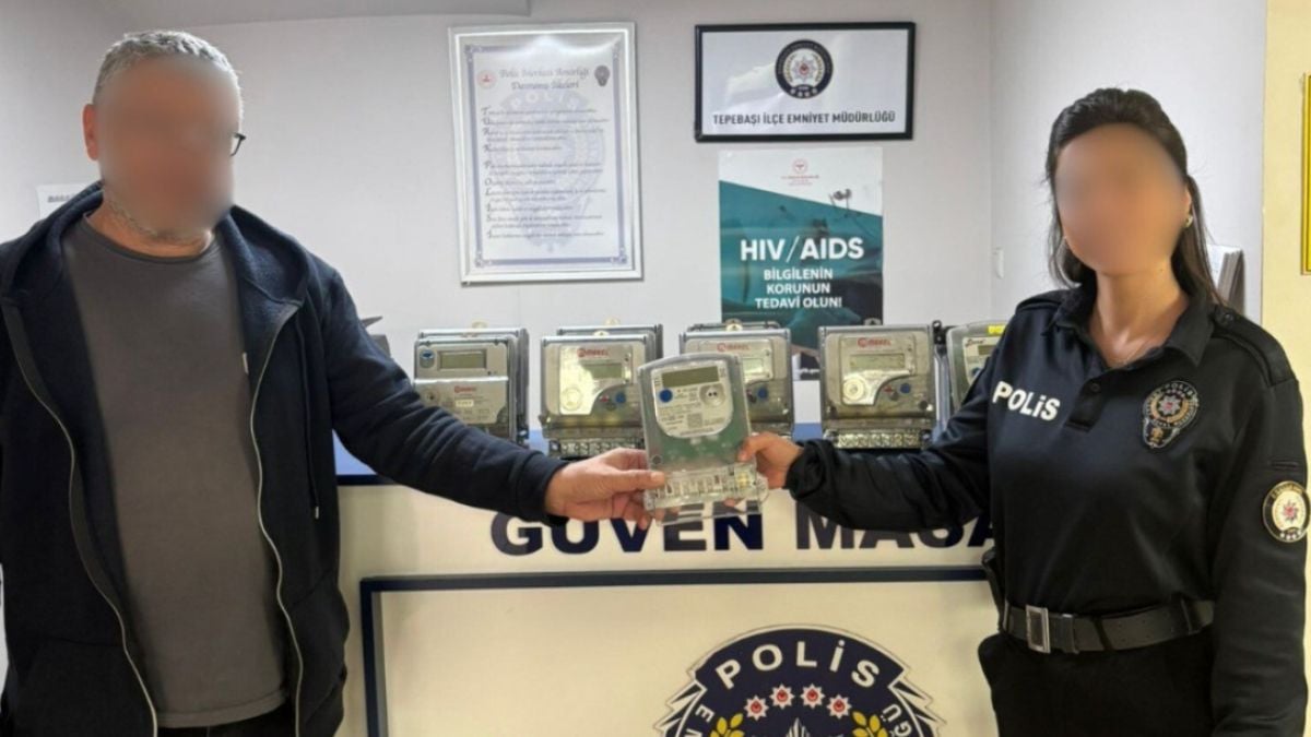 Eskişehir’de 10 adet elektrik sayacını çalan şüpheli yakalandı