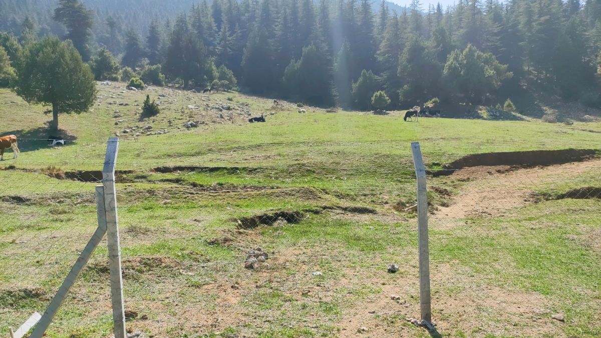 Kahramanmaraş’ta yayladaki meraya çekilen tel örgüye vatandaşlar tepkili