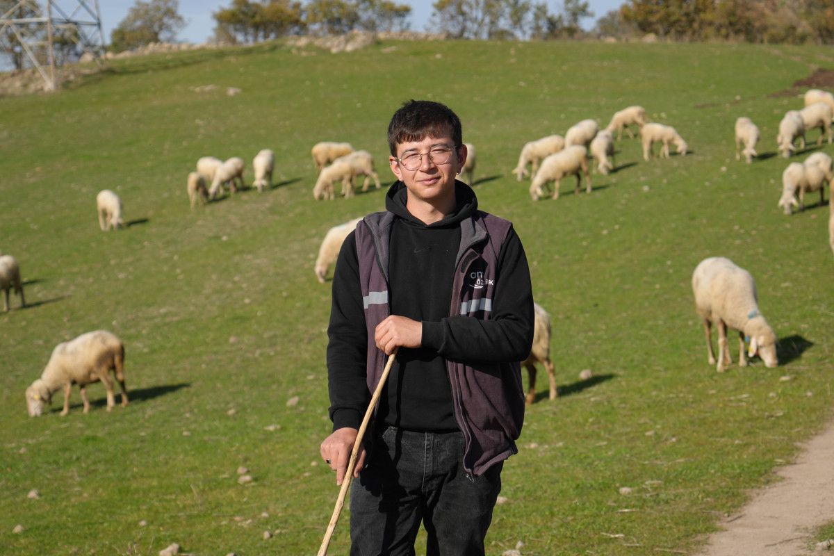 Balıkesir’de 22 yaşındaki genç üniversiteyi okuduktan sonra eve dönüp sürü sahibi oldu