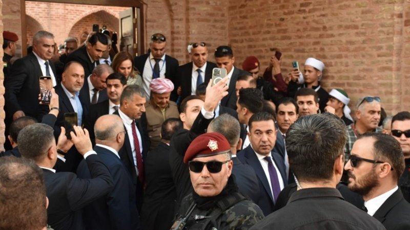 Mesut Barzani, Cizre’de tarihi mekanları ziyaret etti
