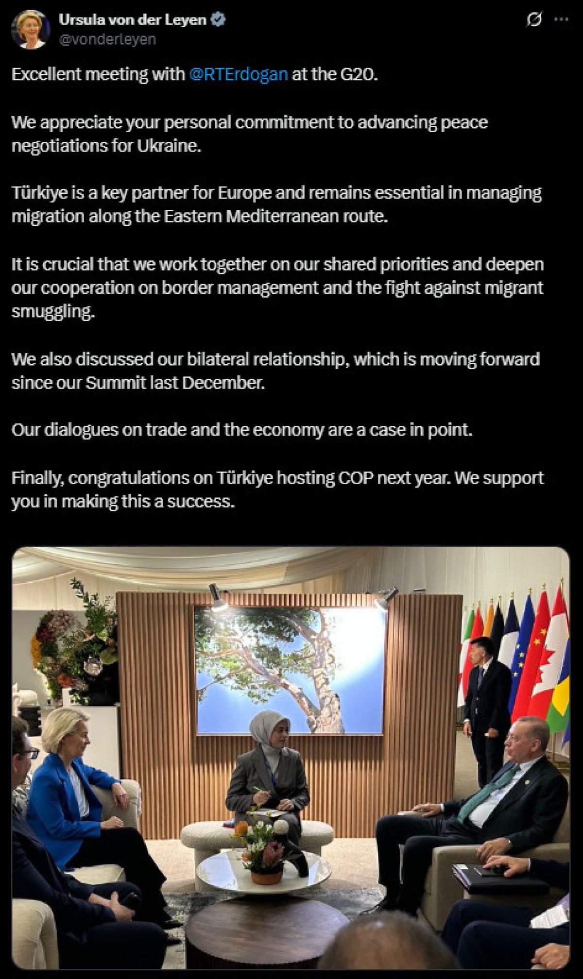 Ursula von der Leyen: Türkiye, Avrupa için kilit bir ortak