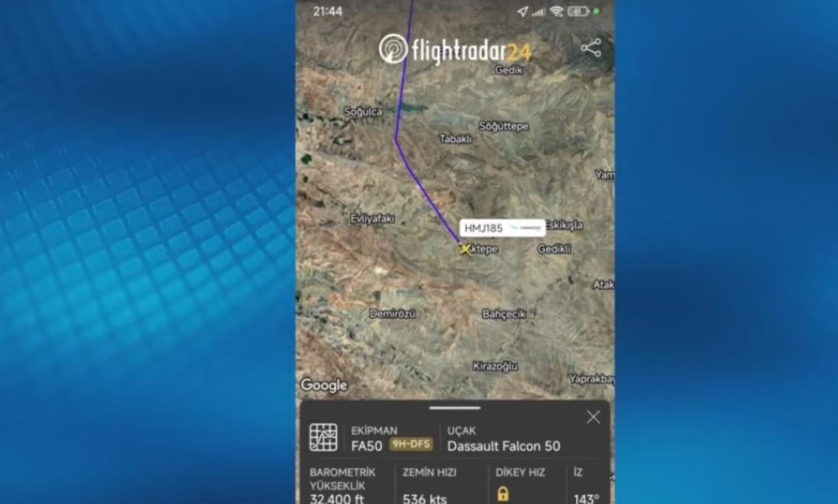 Ankara’da özel bir jet düştü