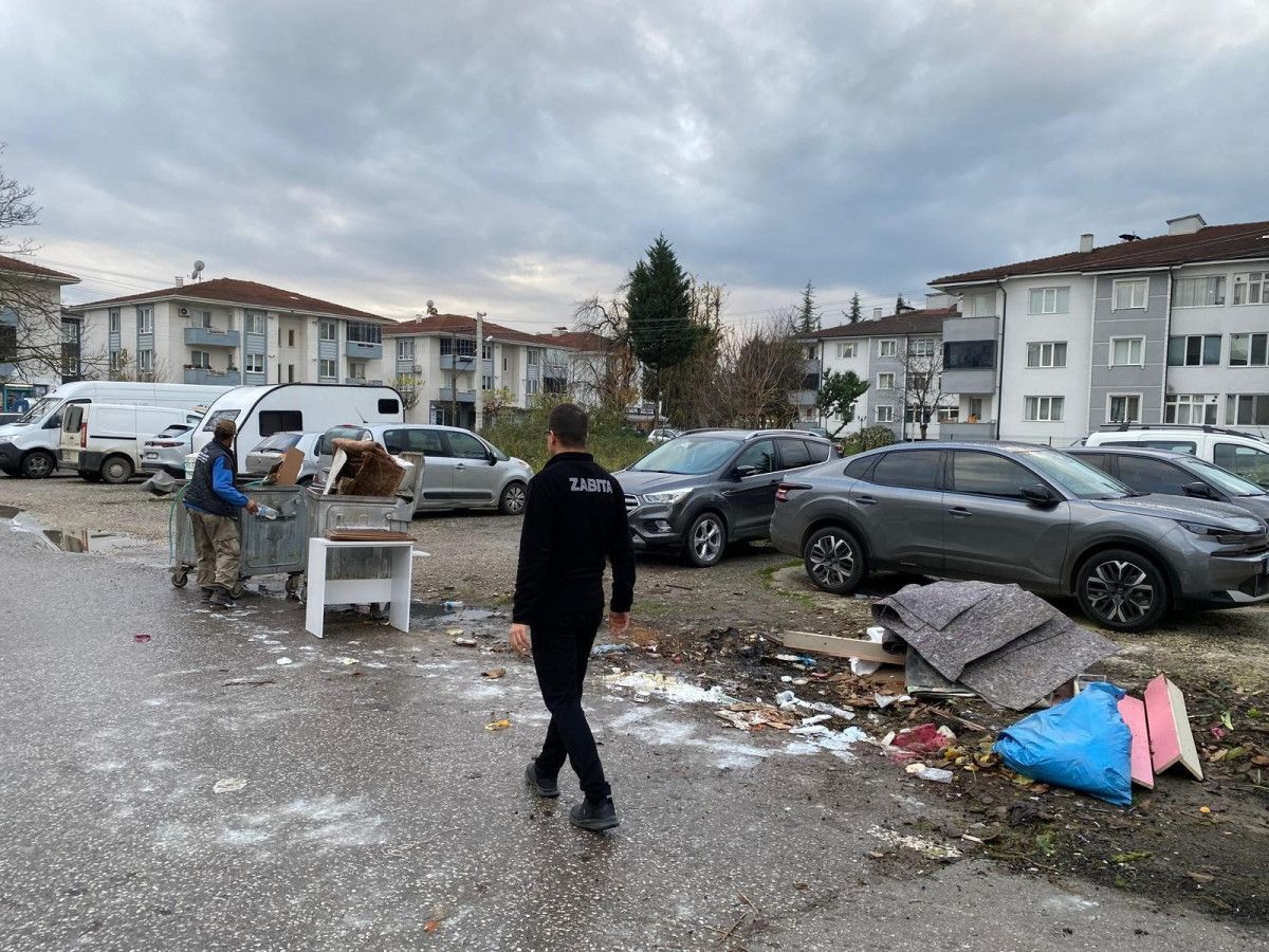 Düzce’de çevreyi kirleten şahıs cezadan kaçamadı