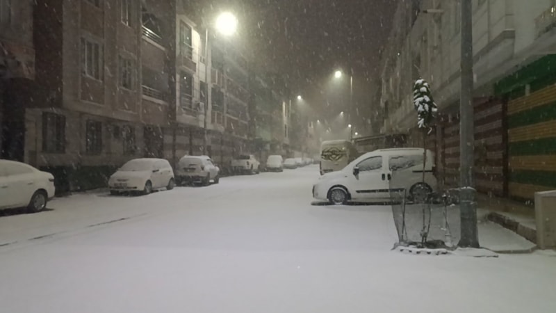 Şanlıurfa’da yoğun kar yağışı