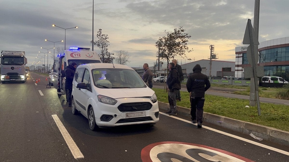 Tekirdağ’da başıboş köpek seyir halindeki araca kaza yaptırdı