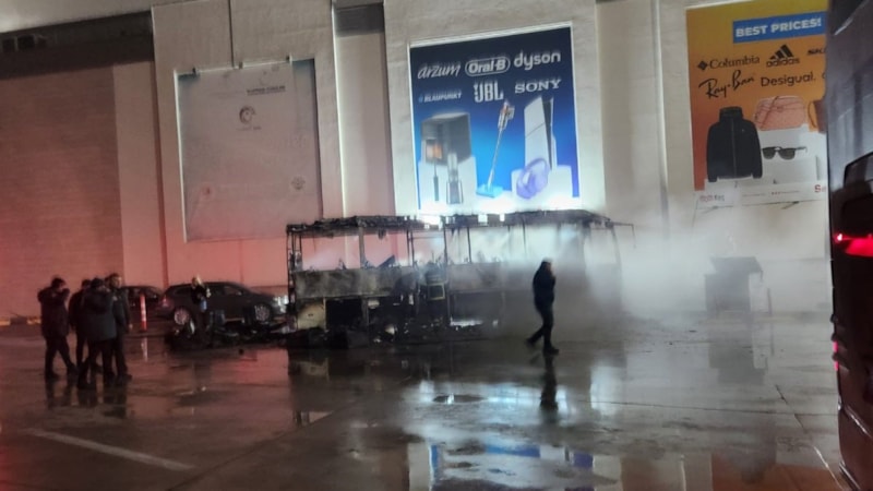 Edirne’de otobüs alev topuna döndü