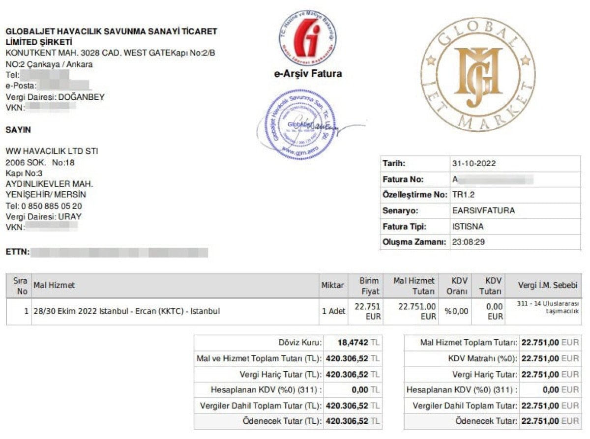 Ekrem İmamoğlu’nun kiraladığı özel jetin faturası ortaya çıktı