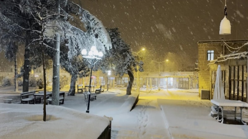 Aksaray’da kar yağışı etkili oluyor