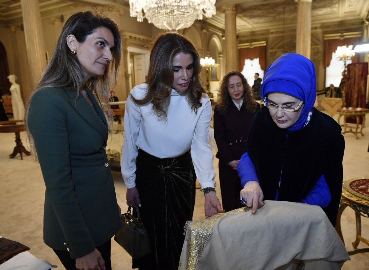 Emine Erdoğan, Ürdün Kraliçesi Rania ile bir araya geldi