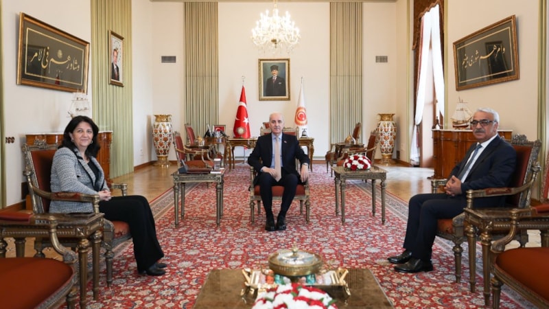 DEM Parti heyeti, TBMM Başkanı Numan Kurtulmuş ile görüştü