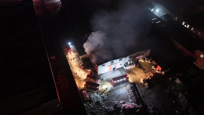 Kayseri’de sünger fabrikasında yangın