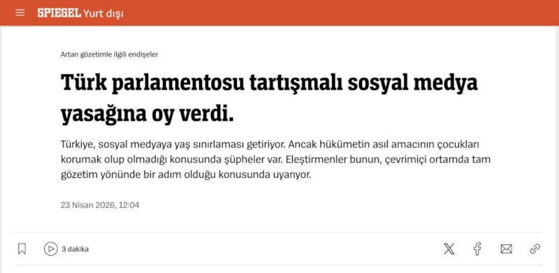 Türkiye’deki sosyal medya düzenlemesine Alman basınında çifte standart bakış