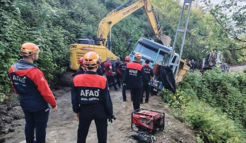 Rize’de kamyon kazasında 1 kişi öldü
